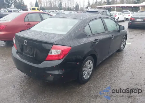 2012 Honda Civic Lx z USA, uszkodzony, nr VIN 2HGFB2F57CH605377